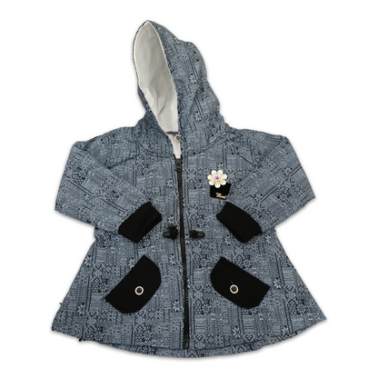 (1-3Y) Girls Cozy Hooded Zipper