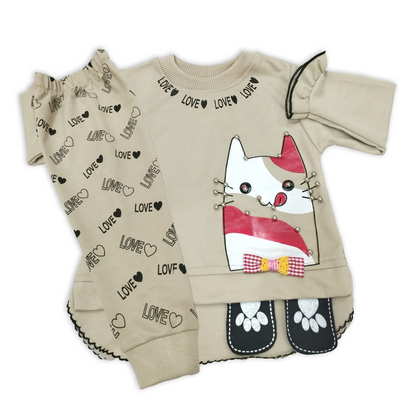 (1-4Y) Love Kitty Dress