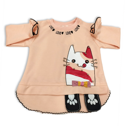 (1-4Y) Love Kitty Dress