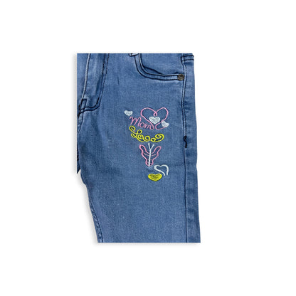 (5-8Y) Girls Adorable Floral Pants