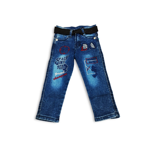 (1-3Y) Boys Dashing Denim Pants With Belt