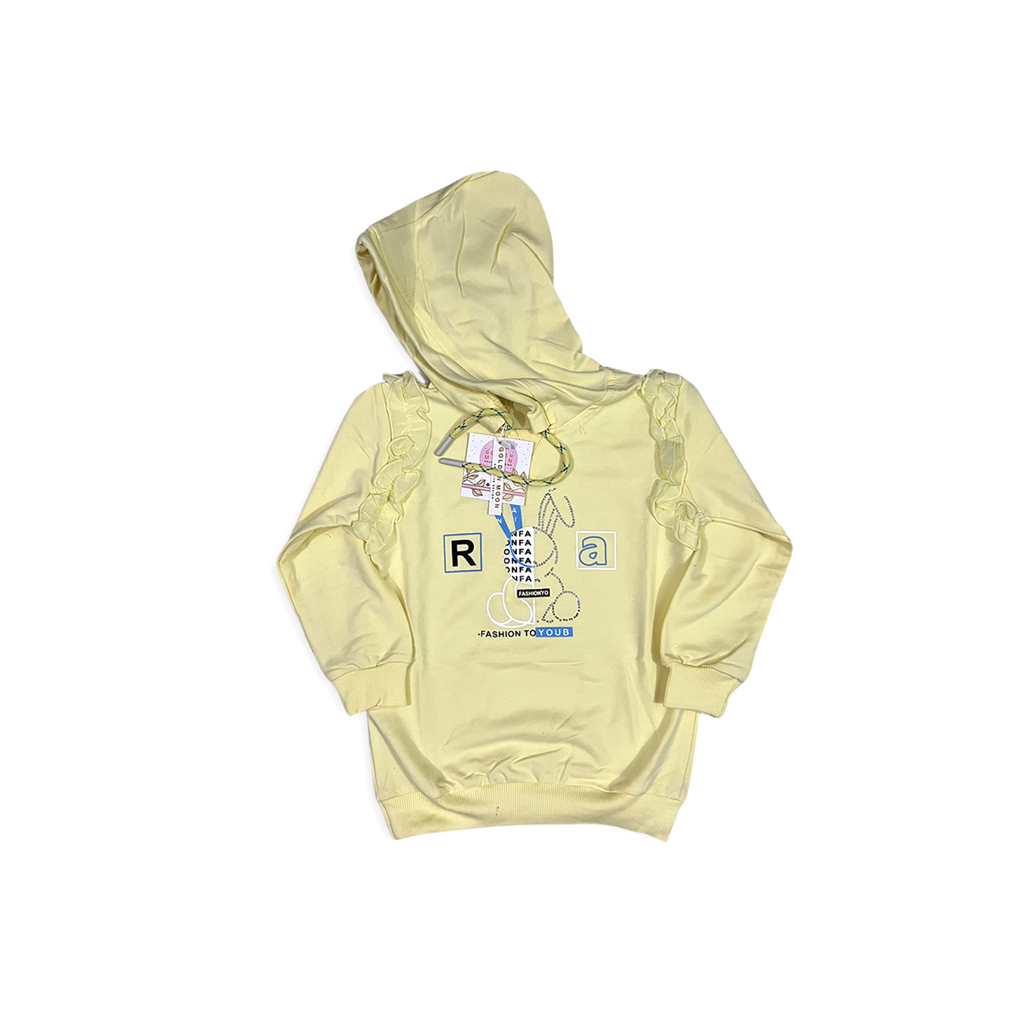 (1-4Y) Girls Rabby Hoodie