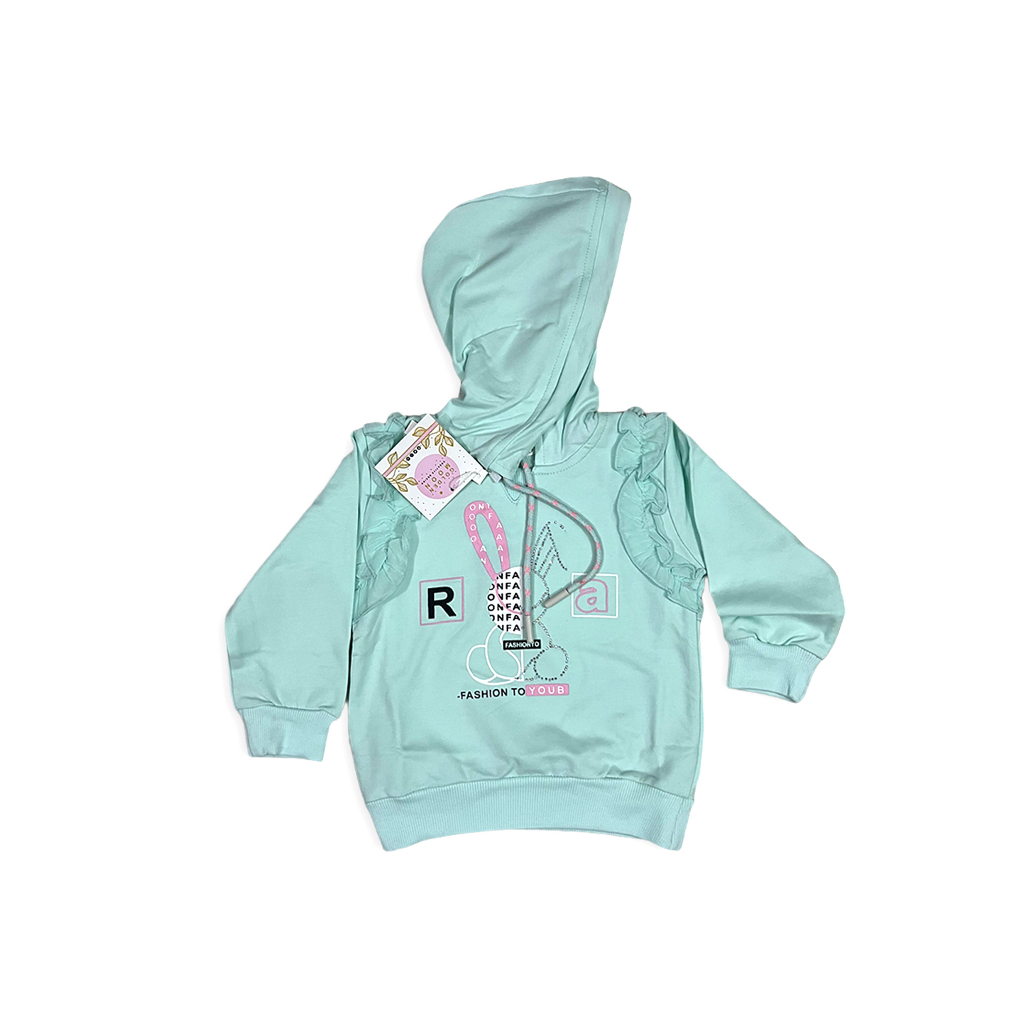 (1-4Y) Girls Rabby Hoodie